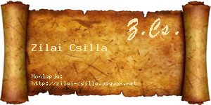 Zilai Csilla névjegykártya